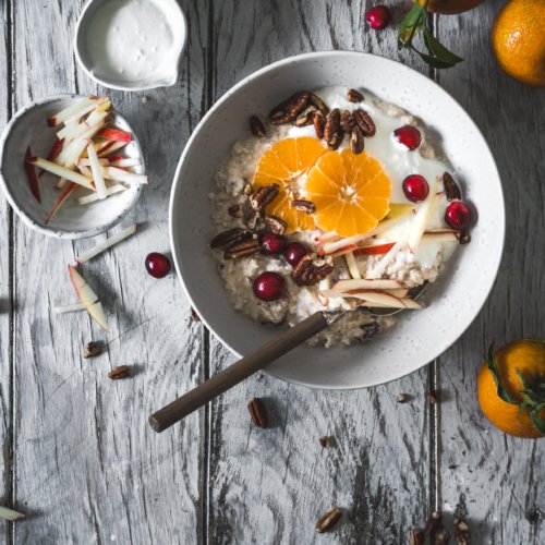 Perfektes Frühstück für den Weihnachtsmorgen - Winter Bircher Müsli